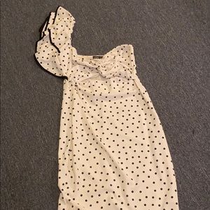 Polka dot midi dress